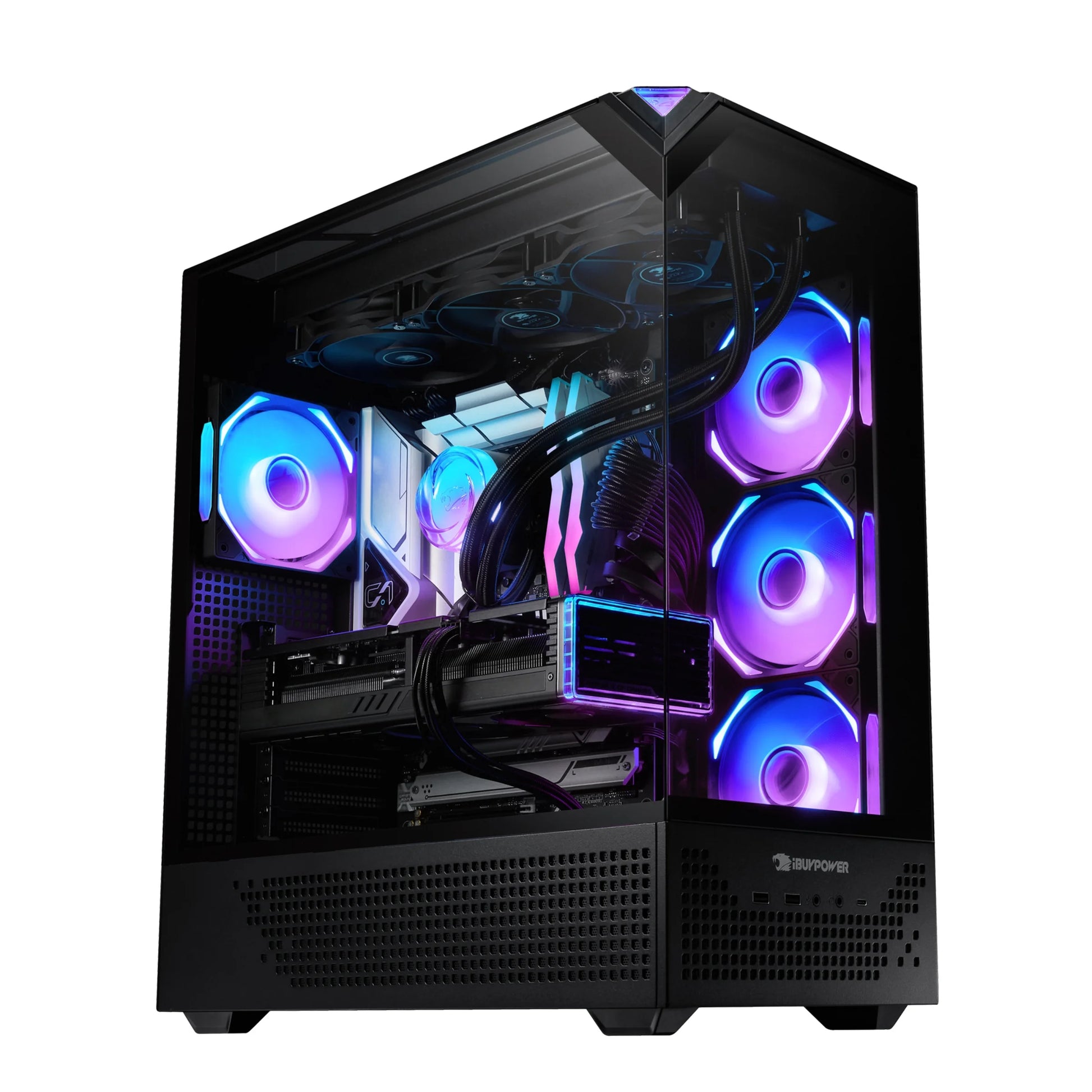 Element Pro Black Gaming PC Desktop Computer Intel I9 14900KF, NVIDIA Geforce RTX 5070 12GB, 32GB RAM, 2TB SSD, Windows 11 EPBI9N5701 (Get Battlefield 6 with Purchase - See Instructions)