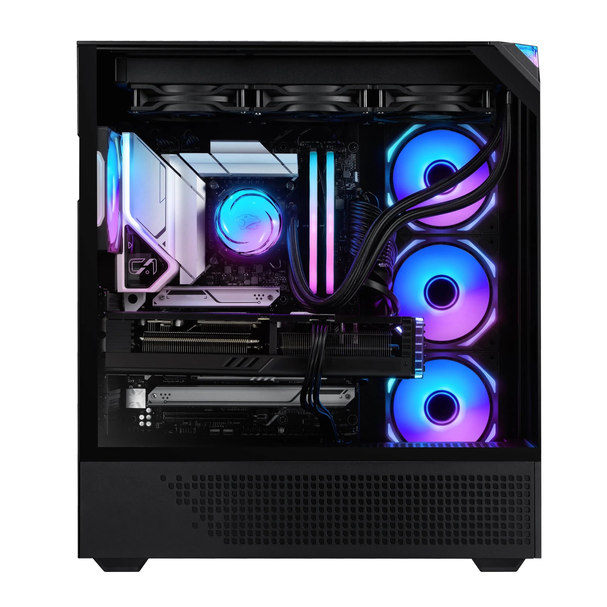 Element Pro Black Gaming PC Desktop Computer Intel I9 14900KF, NVIDIA Geforce RTX 5070 12GB, 32GB RAM, 2TB SSD, Windows 11 EPBI9N5701 (Get Battlefield 6 with Purchase - See Instructions)