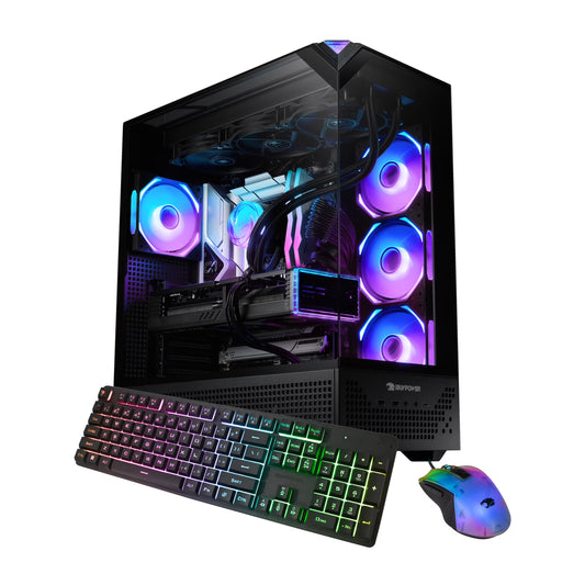 Element Pro Black Gaming PC Desktop Computer Intel I9 14900KF, NVIDIA Geforce RTX 5070 12GB, 32GB RAM, 2TB SSD, Windows 11 EPBI9N5701 (Get Battlefield 6 with Purchase - See Instructions)